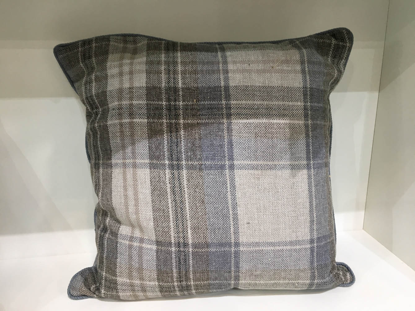 Kellan Check Pebble Cushion Cover 1 Kellan Check Pebble Cushion Cover