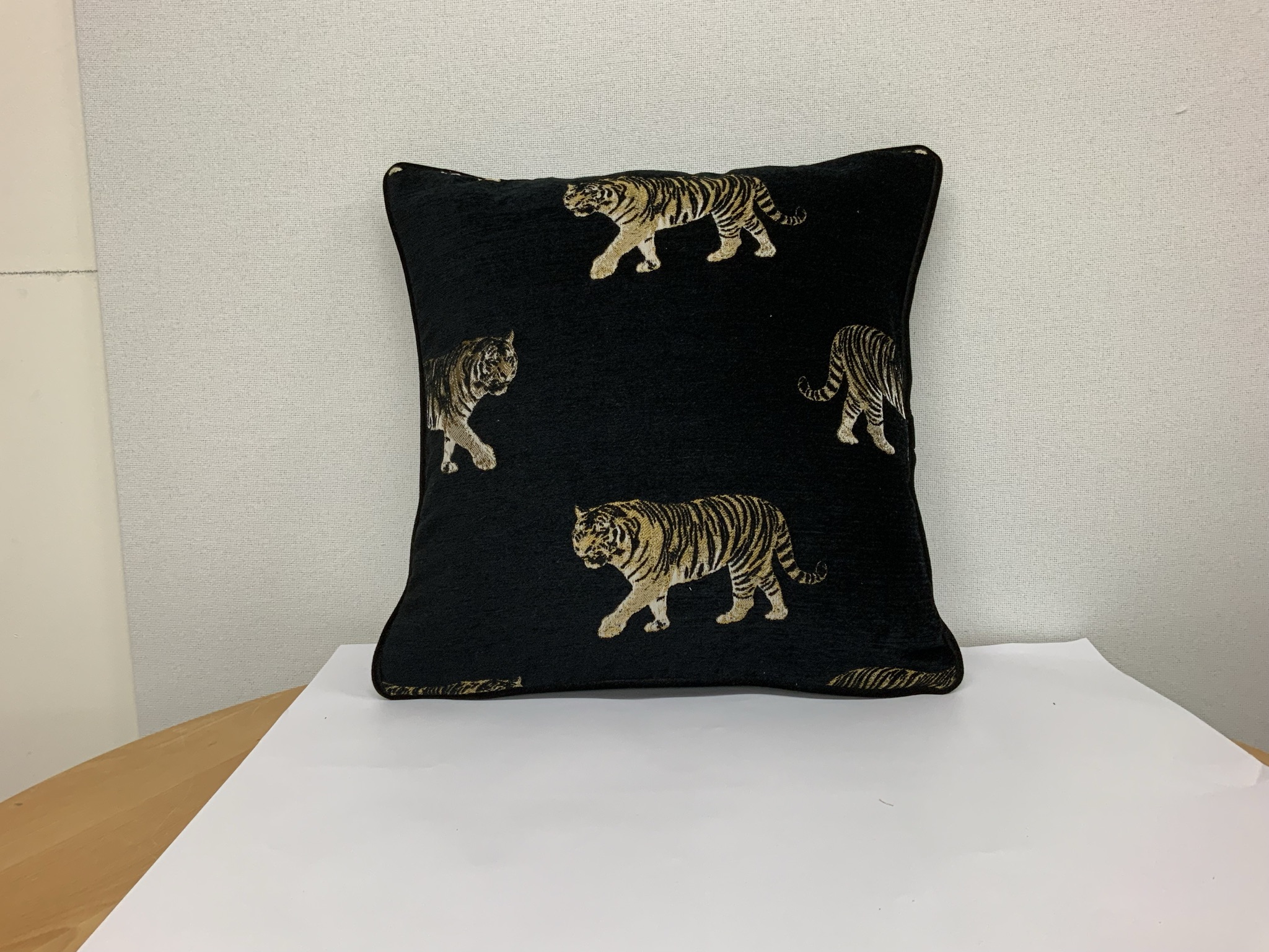 Tiger Noir Cushion Cover 1 Tiger Noir Cushion Cover