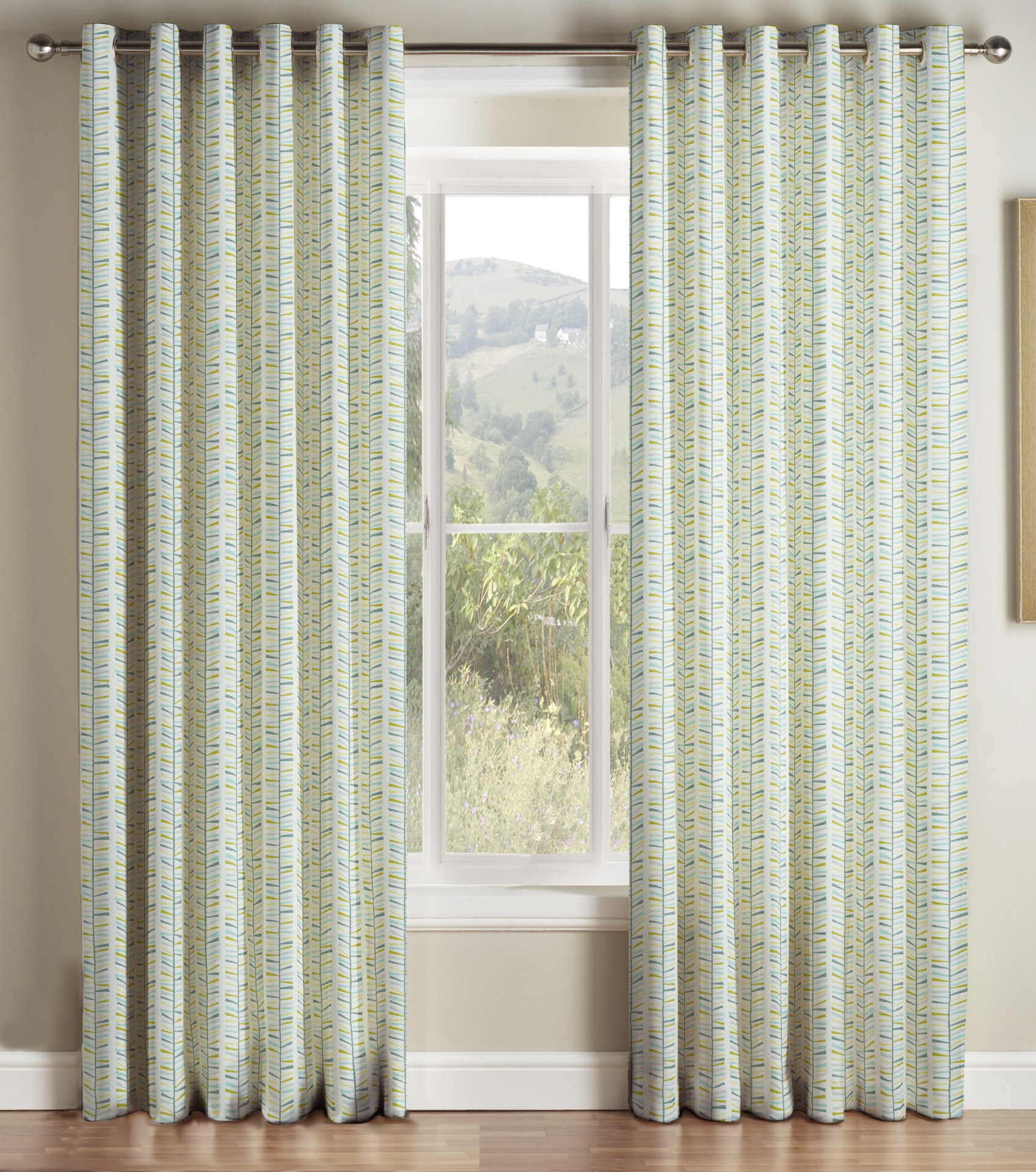 Malmo Teal Eyelet Curtains 1 Malmo Teal Eyelet Curtains